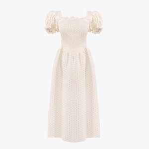 SLEEPER Belle Linen Dress in Garden Roses